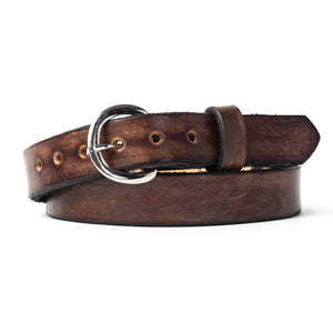 Buck and Bull Youth Custom Leather Belt Hearts