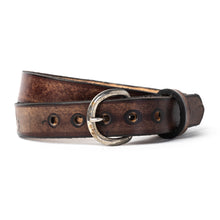 Load image into Gallery viewer, Buck and Bull Youth Custom Leather Belt Turkey, Fish, Deer