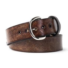 Load image into Gallery viewer, Custom Buck and Bull Leather Belt